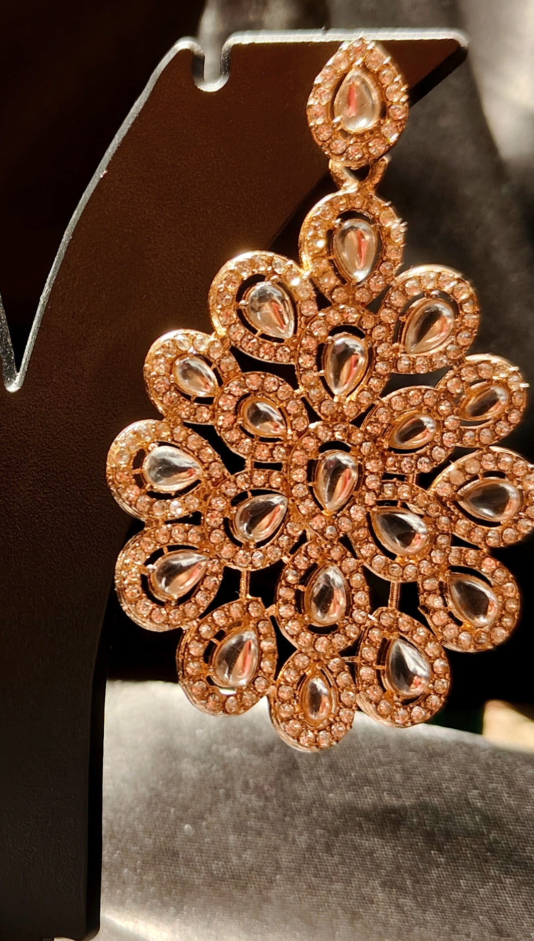 Royal Kundan Floral Statement Earrings