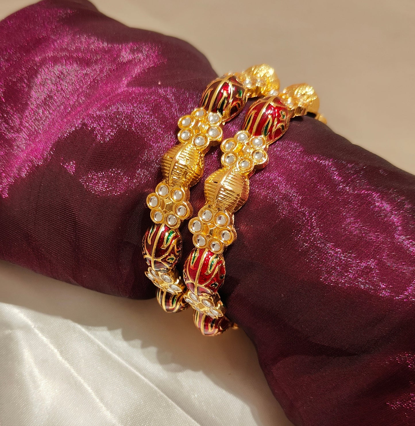 Meenakari Royal Blossom Bangles