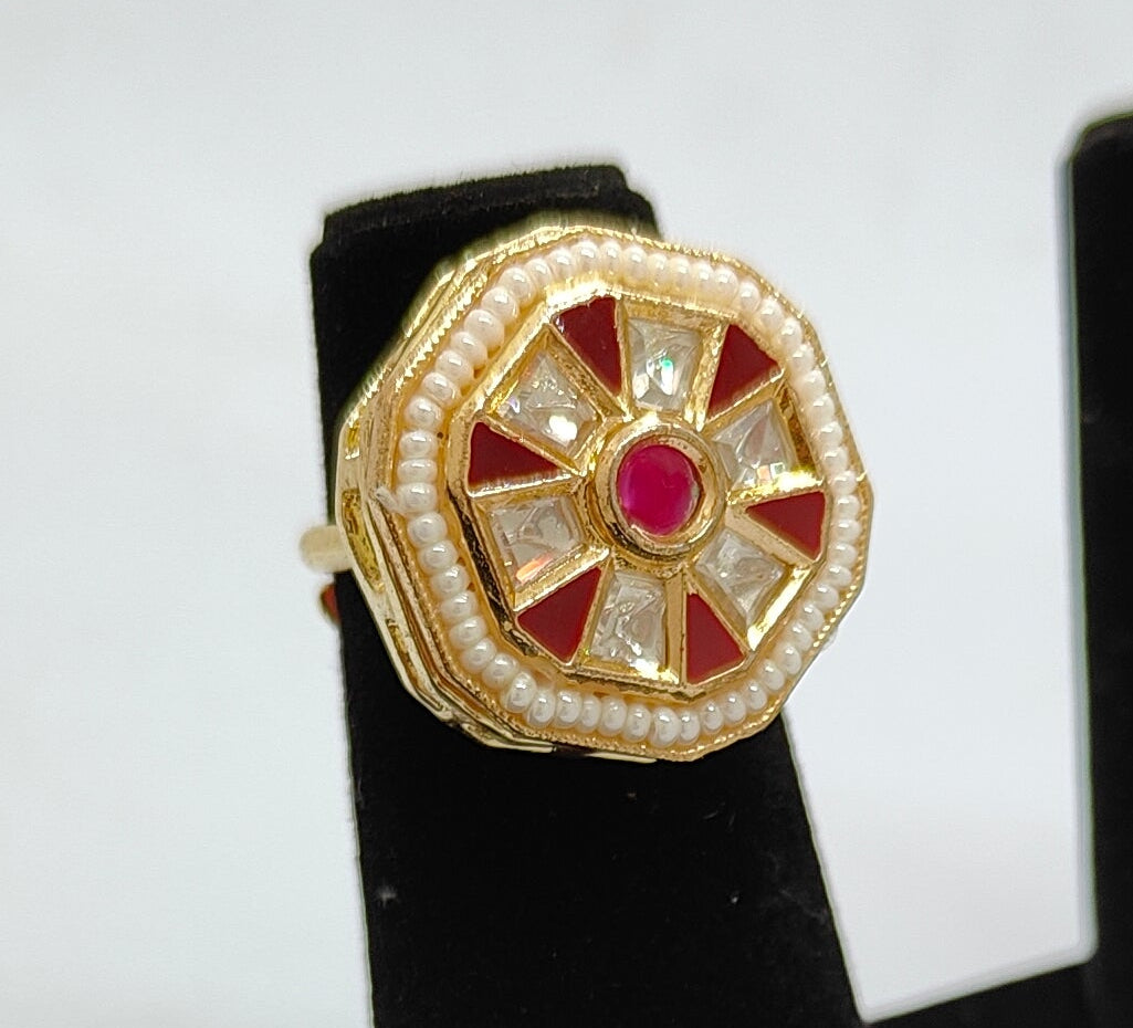 Octagon Radiance Stone Ring
