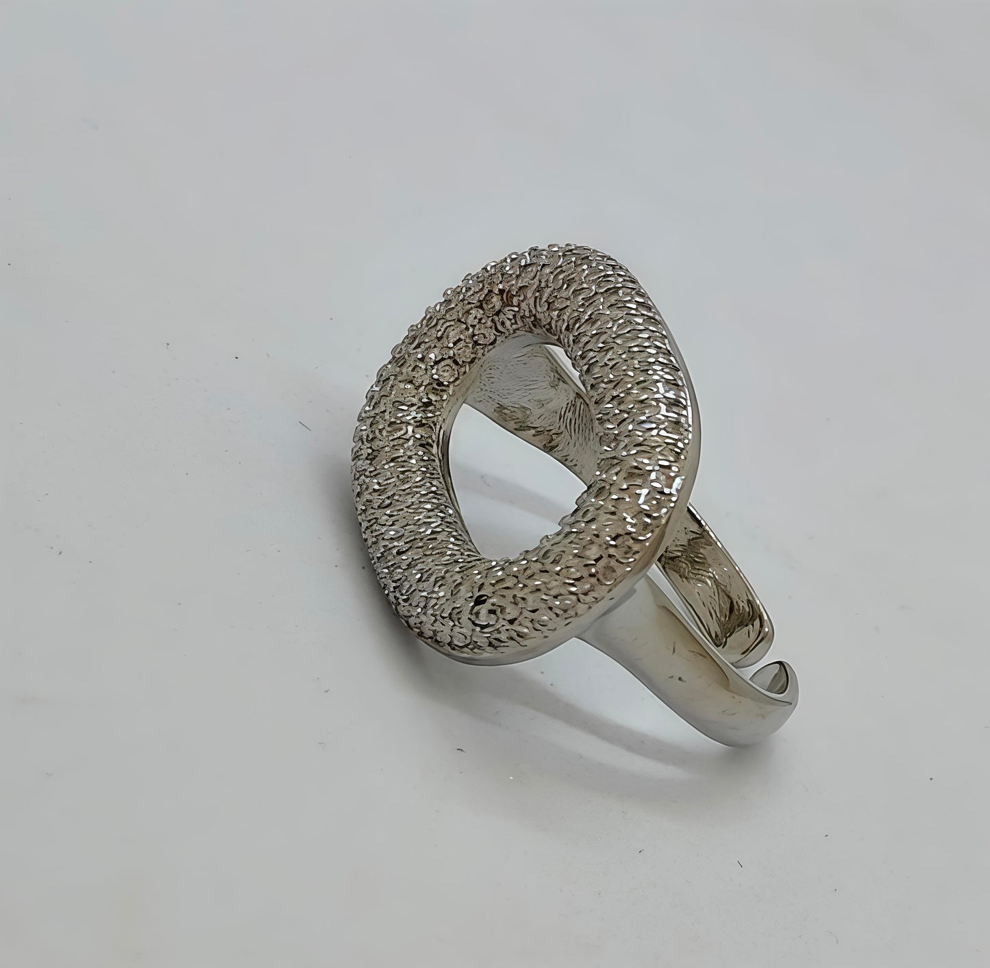 Oval Aura Micro-Pave AD Ring