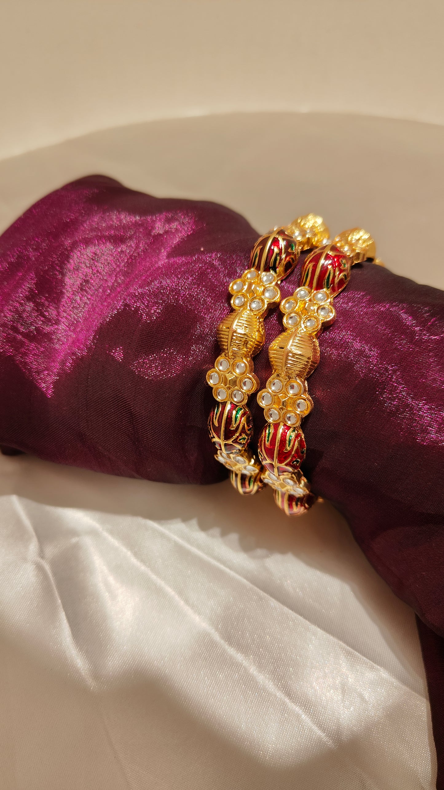 Meenakari Royal Blossom Bangles