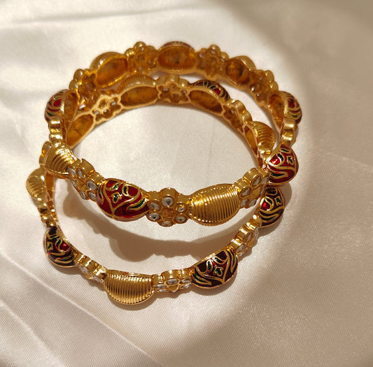 Meenakari Royal Blossom Bangles