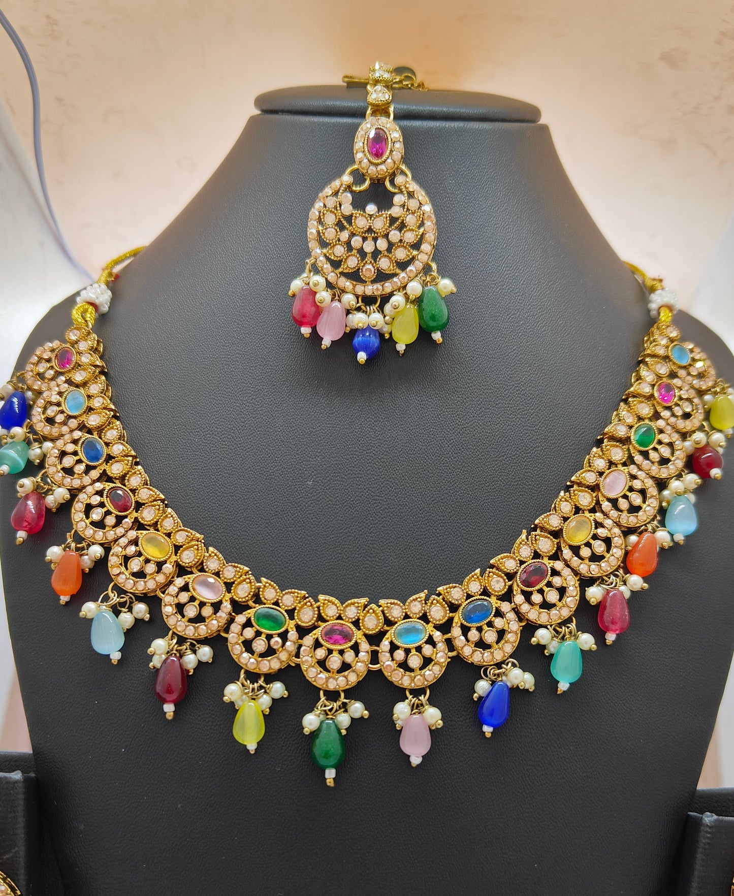 Prestige Multicolor Kundan Ensemble