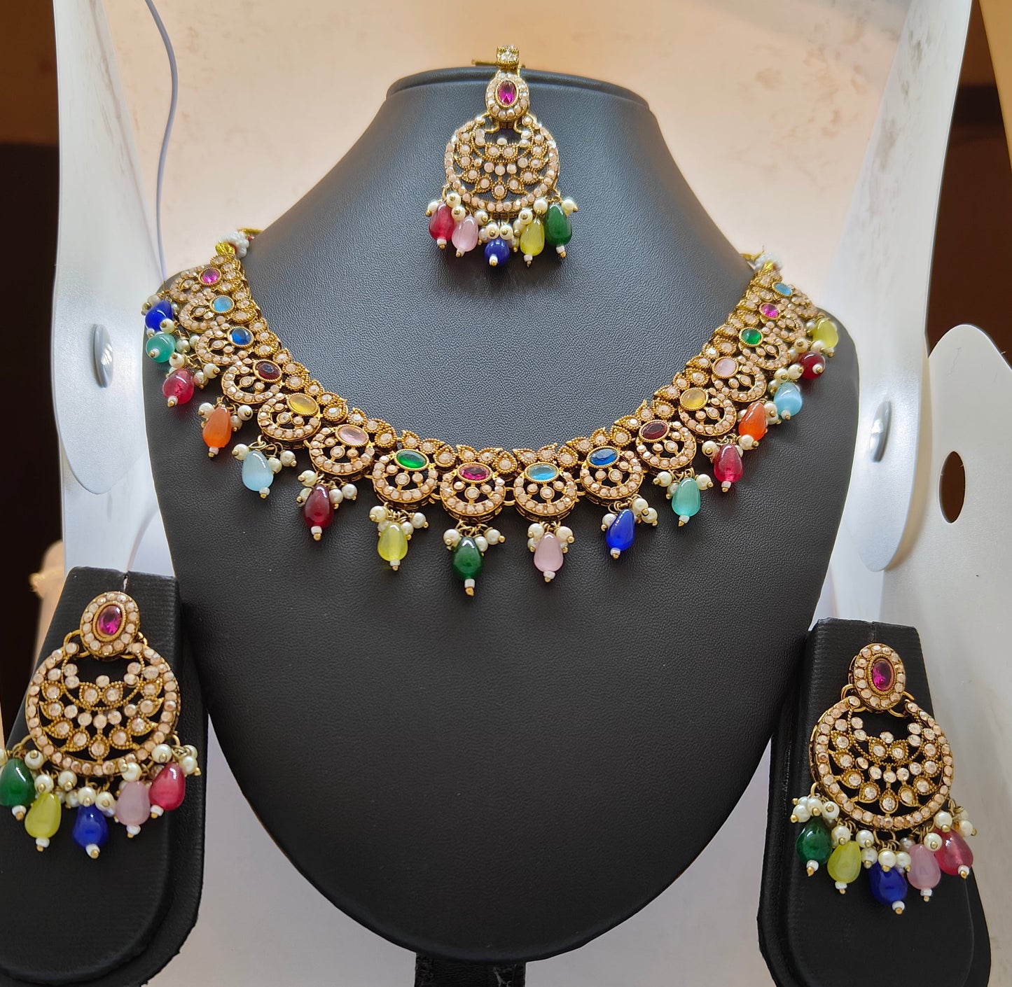 Prestige Multicolor Kundan Ensemble