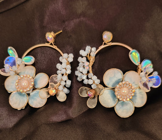 Sky Petal Chic Earrings