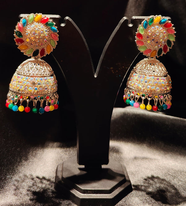 “Noor-e-Rang Jhumka – The Radiance of Colors”